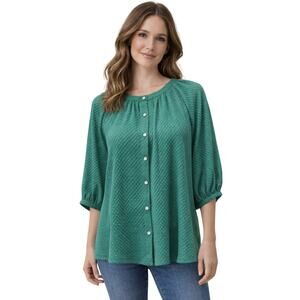 Umgee Green Blouse Large